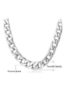 Generic Platinum Plated Street Hip Hop Chain Necklace