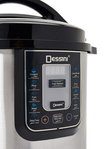 DESSINI Electric Pressure Cooker 8 L 8008-8L Silver/Black