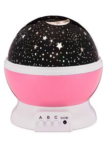Generic Rotating Projector Starry Night LED Light Pink/White/Black