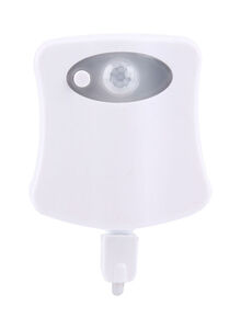 Generic Motion Sensor LED Toilet Seat Cover Light White 16 x 10 x 4centimeter