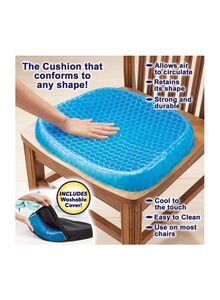 Generic Seat Support Gel Cushion Blue