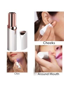 KM Electric Lipstick Shaped Shaver White standard