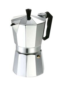 DESSINI Stainless Steel Coffee Maker Silver/Black 16centimeter