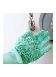 Generic Reusable Silicone Gloves Green
