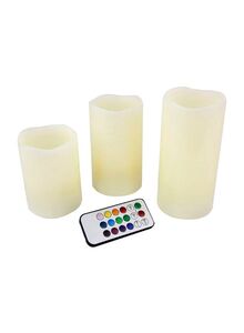 Generic 3-Piece LED Candle With Remote Clear