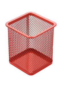 Generic Mesh Pen And Pencil Holder Red