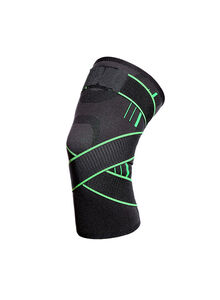 Generic Knee Support Professional Protectives Sports Knee Pad Outdoor Running Knee Pads Green L 15.0x14.0x2.0cm