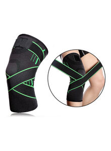 Generic Knee Support Professional Protectives Sports Knee Pad Outdoor Running Knee Pads Green L 15.0x14.0x2.0cm