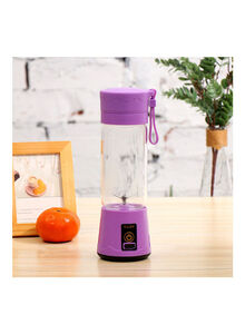 Generic 380ml Portable USB Handheld Rechargeable Juicer Cup Blender With 6-Blades 0 L H34209PU-KM Purple