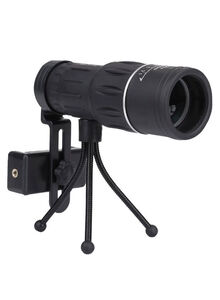 Generic Monocular Telescope Telephoto Camera Lens With Tripod Stand 17x10x8centimeter Black