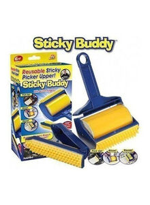 Generic Sticky Buddy Lint Roller Blue/Yellow 8.7x3.4x4.8inch