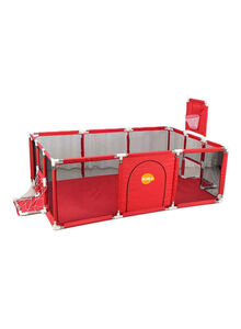 Kidle Playpen With Net With Stainless Steel Frame And Safety Net For Safe Fun Time 230x122x107cm