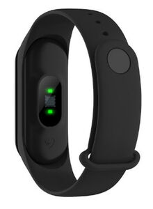 Generic Smart Bracelet IP67 Wristband Heart Rate Monitor MI Band 3 Black