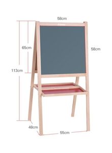 Aibecy Wooden Easel Set Beige/Red/White