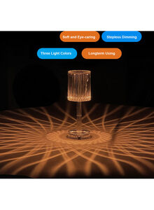 Generic Modern Crystal Table Romantic Night Lamp Clear 30x12x12cm
