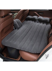Generic Car Flocking Back Seat Inflatable Air Bed With Pillows