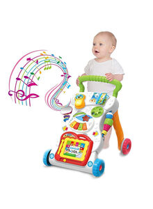 HUANGER Multi-Functional Multicolored Writing, Drawing, Music Walker Assorted 6+ Months 42x34x46cm