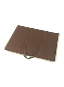 Generic 2-In-1 Prayer Mat And Backrest Brown 114x54centimeter