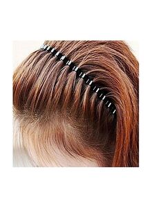Generic Comb Designed Hair Headband Black