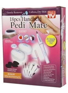 18-Piece Handheld Pedi Mate Professional Pedicure Kit