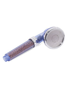 VANDER LIFE Spa Shower Nozzle Head Polycarbonates Sprinkler Blue/Silver/Clear 80x250x80millimeter