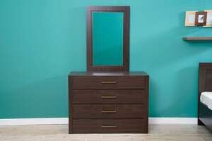 Pan Home Boomerang Dressing Table With Mirror