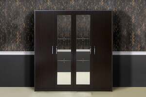 Pan Home Athenas 4 Door Wardrobe With Mirror