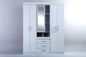 Pan Home Havana Star 5 Door Wardrobe With Mirror