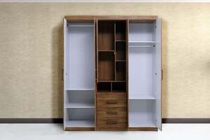 Pan Home Havana Star 5 Door Wardrobe With Mirror