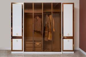 Pan Home Britona 6 Door Wardrobe