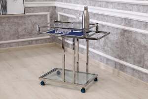 Pan Home Stroll 2-tier Serving Trolley - Silver