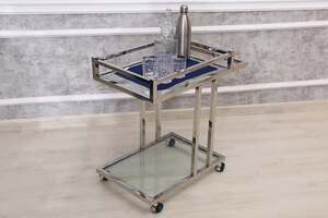 Pan Home Stroll 2-tier Serving Trolley - Silver