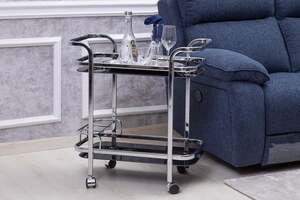 Pan Home Caitria 2-tier Serving Trolley - Black