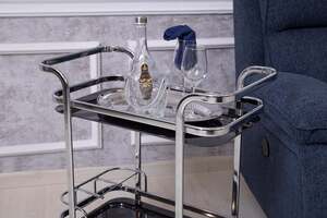 Pan Home Caitria 2-tier Serving Trolley - Black
