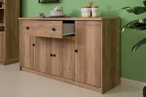 Pan Home Wilbourn 4-door Kitchen Cabinet With 1 Drawer - Natural