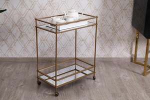 Pan Home Sunca 2-tier Serving Trolley - Gold