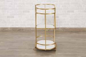 Pan Home Cameo Serving Trolley - Gold