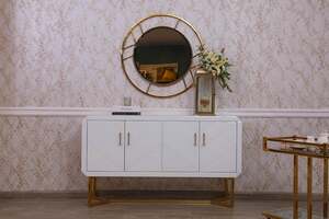 Pan Home Kitopi Sideboard With Mirror - White
