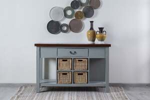 Pan Home Seagul Sideboard Solid Wood - Grey