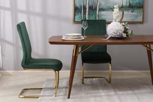 Pan Home Galoekon Dining Chair - Green and Gold