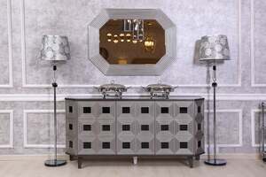 Pan Home Etiaron Sideboard Mirror - Silver