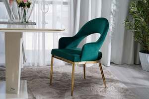 Pan Home Shannon Dining Chair - Green and Gold