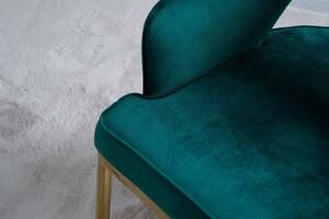 Pan Home Shannon Dining Chair - Green and Gold