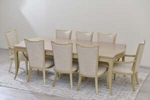 Pan Home Midwood 1+8 Dining Set - Gold