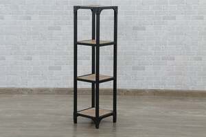 Pan Home Solitude Shelving Unit 3 Tier - Black and Natural