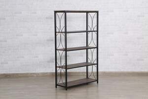 Pan Home Startalone Shelving Unit 4 Tier - Black and Brown
