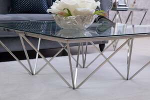 Pan Home Tunis Coffee Table Square - Silver