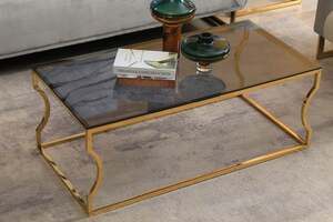 Pan Home Eliott Coffee Table Glass - Gold