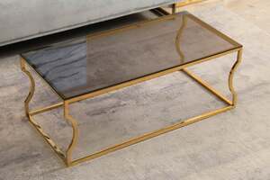 Pan Home Eliott Coffee Table Glass - Gold