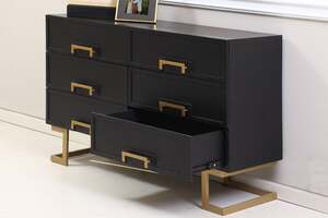 Pan Home Blackscot Chest Of (6 Drawer)